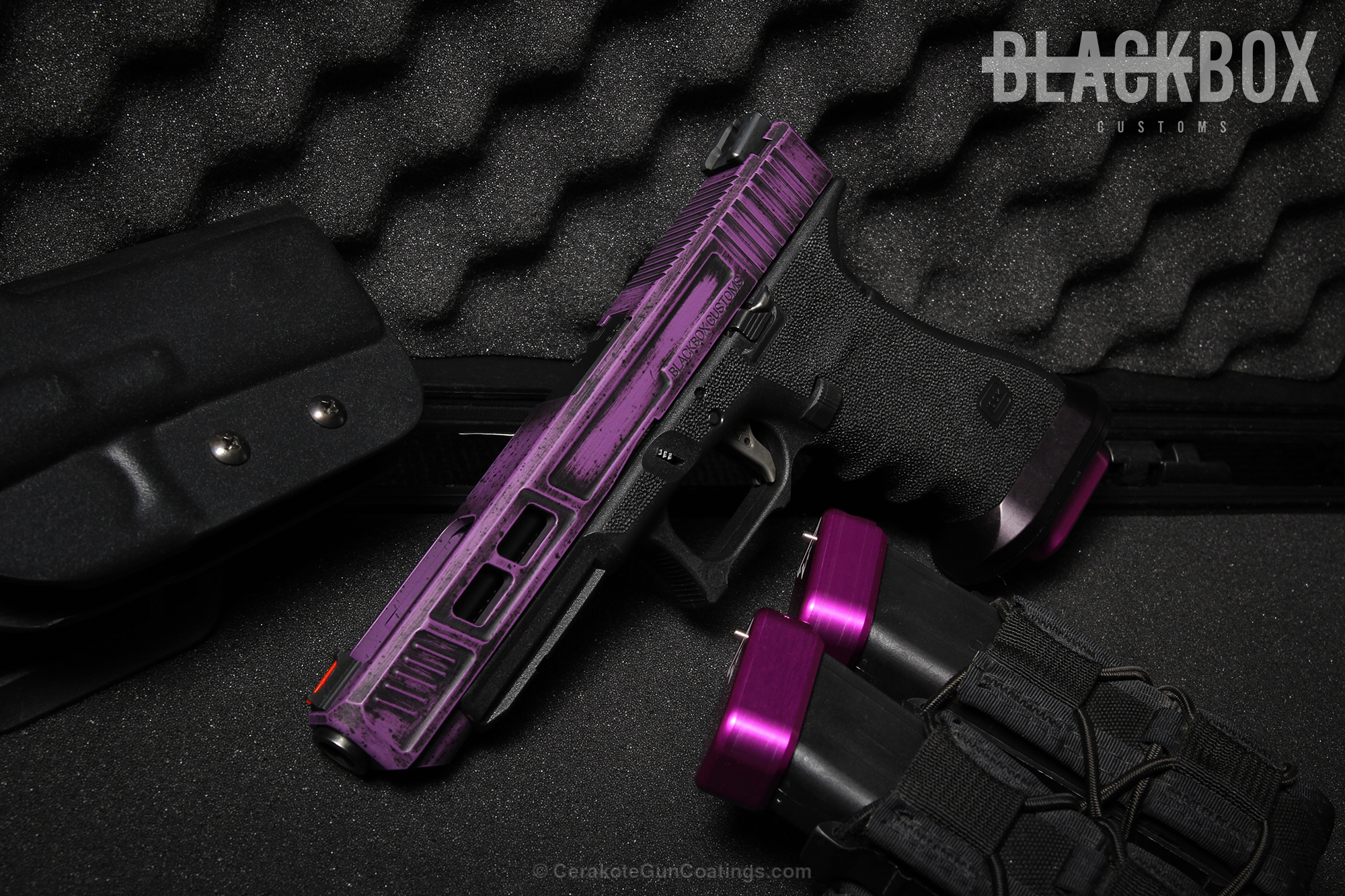 H-197 Wild Purple with H-146 Graphite Black by JAY HSU | Cerakote