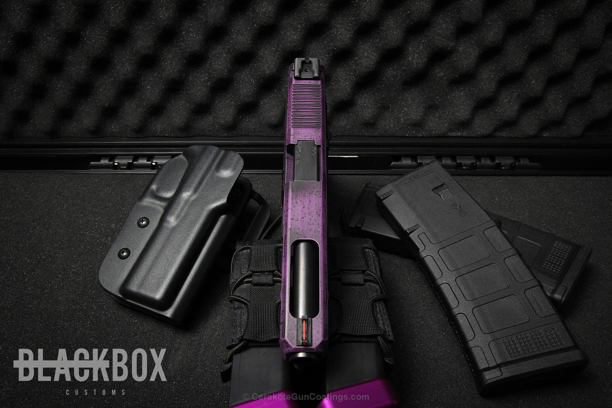 H-197 Wild Purple with H-146 Graphite Black by JAY HSU | Cerakote