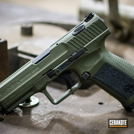 Powder Coating: Graphite Black H-146,Handguns,Pistol,canick,O.D. Green H-236,Gun Metal