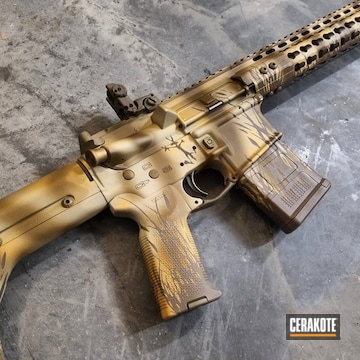 Cerakoted H-267 Magpul Flat Dark Earth, H-122 Gold, H-199 Desert Sand, H-136 Snow White, H-30118 Federal Standard Field Drab, H-143 Benelli Sand And H-235 Coyote Tan