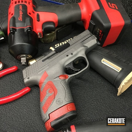 Powder Coating: Smith & Wesson M&P,Crimson H-221,Smith & Wesson,Pistol,Theme,Tungsten H-237