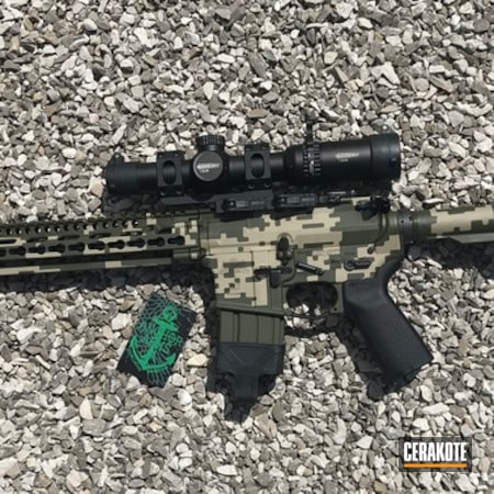 Powder Coating: Desert Sage H-247,Palmetto State Armory,O.D. Green H-236,Tactical Rifle,Digital Camo
