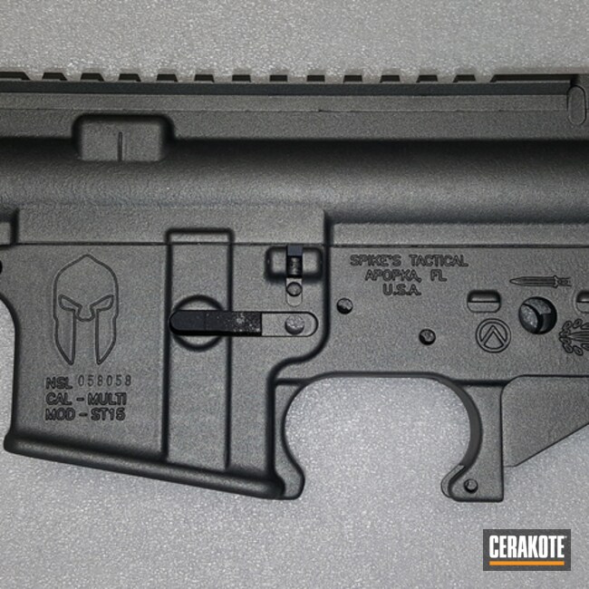 Cerakoted: Spike's Tactical,Tungsten H-237,Solid Tone,Tactical Rifle