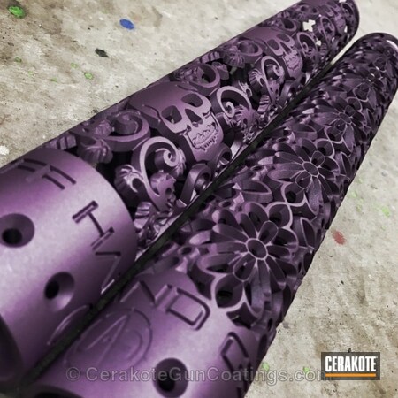 Powder Coating: Wild Purple H-197,Custom Mix,OffHand Gear,Mandala,Custom Mix Purple,Lace,Skull,Custom,Handguard