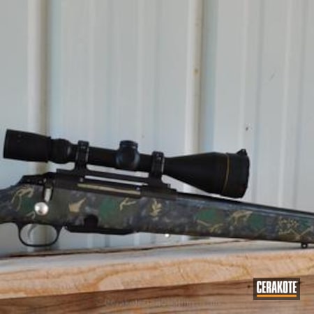 Powder Coating: Chocolate Brown H-258,DESERT SAND H-199,JESSE JAMES EASTERN FRONT GREEN  H-400,Custom Camo,Bolt Action Rifle