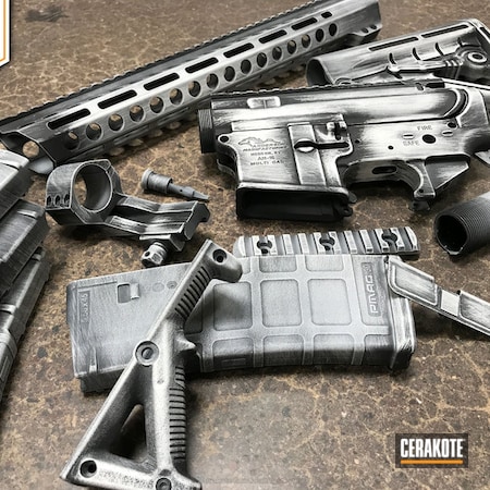 Powder Coating: Bright White H-140,Distressed,Armor Black H-190,Anderson Mfg.,Tactical Rifle