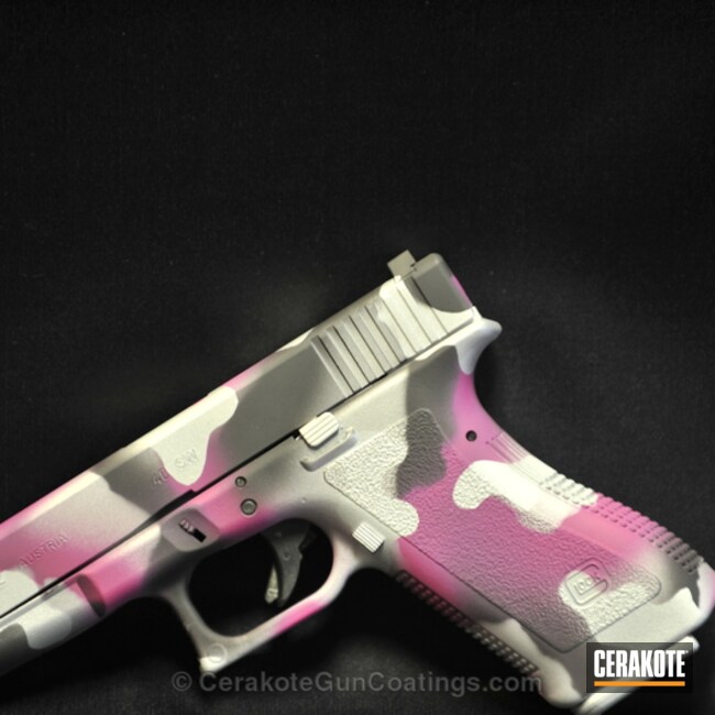 H141 Prison Pink with H151 Satin Aluminum and H237 Tungsten by