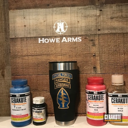 Powder Coating: Green Beret Green H-251,Custom Tumbler Cup,Tumbler,Special Forces,Gold H-122,FIREHOUSE RED H-216,Ridgeway Blue H-220,Tower of Power,7th group,More Than Guns