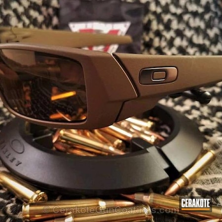 Powder Coating: Sunglasses,Sniper Grey H-234,Oakley Gascan,Burnt Bronze H-148,More Than Guns,Oakley,MAGPUL® FLAT DARK EARTH H-267
