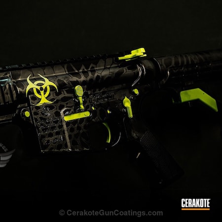Powder Coating: Graphite Black H-146,Smith & Wesson,Radioactive,Zombie Green H-168,Zombie,Tactical Rifle,Kryptek