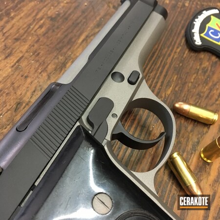 Powder Coating: 9mm,Graphite Black H-146,Two Tone,Pistol,Beretta,Stainless H-152