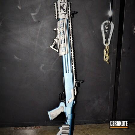 Powder Coating: Shotgun,Blue Titanium H-185,Shimmer Aluminum H-158,Tactical Rifle,Mossberg,Tactical Mossberg