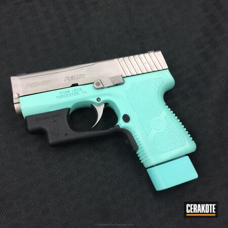 Powder Coating: Two Tone,Ladies,Pistol,Robin's Egg Blue H-175,Kahr Arms
