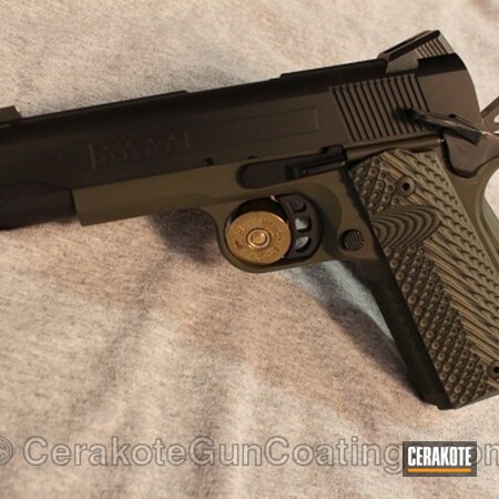 Powder Coating: Graphite Black H-146,Mil Spec O.D. Green H-240,1911,Handguns,Hero Guns