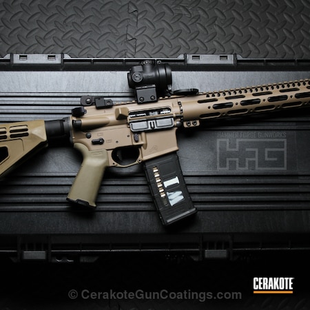 Powder Coating: Graphite Black H-146,Aero Precision,Midwest Industry,Pistol,AR Pistol,Tactical Rifle,AR-15,MAGPUL® FLAT DARK EARTH H-267