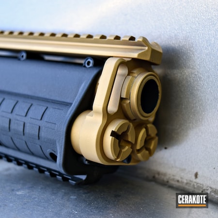 Powder Coating: Two Tone,Shotgun,Gold H-122,Tactical Shotgun,Keltec KSG,Kel-Tec