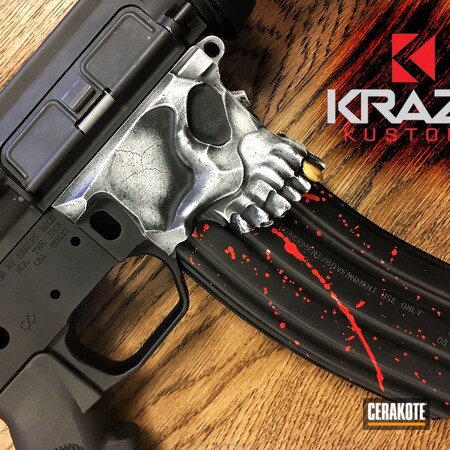 Powder Coating: Spike's Tactical,Cerakote,Gold H-122,Sharps Brothers,Blood Splatter,New England Cerakote,AR-15,Jake,Coyote Tan H-235,Boston,Graphite Black H-146,Snow White H-136,USMC Red H-167,Spikes,Sculls,Tactical Rifle,Skull