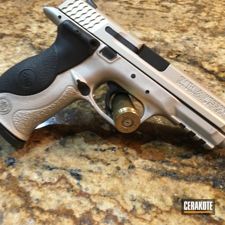 Powder Coating: Bright Nickel H-157,Smith & Wesson,Two Tone,Pistol