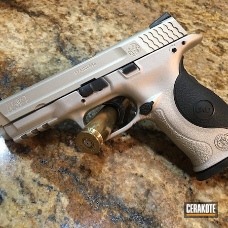 Powder Coating: Bright Nickel H-157,Smith & Wesson,Two Tone,Pistol
