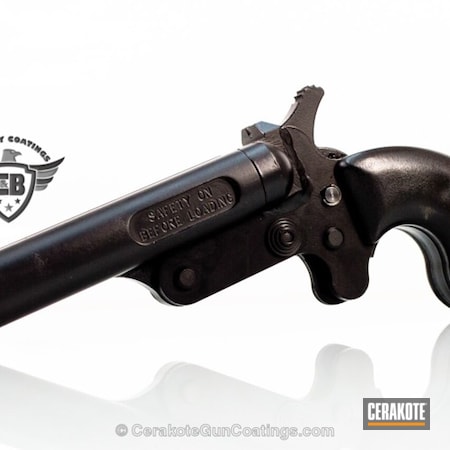 Powder Coating: Old School,Graphite Black H-146,Double Barrel Pistol