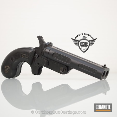 Powder Coating: Old School,Graphite Black H-146,Double Barrel Pistol