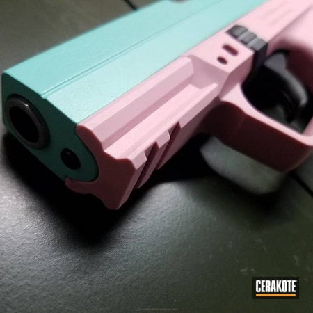 Powder Coating: Two Tone,Pistol,Walther,Tiffany & Co,Pink Gun,Robin's Egg Blue H-175,Walther PK 380