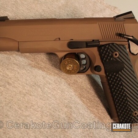 Powder Coating: Graphite Black H-146,1911,Handguns,Hero Guns,Texas Tan H-257