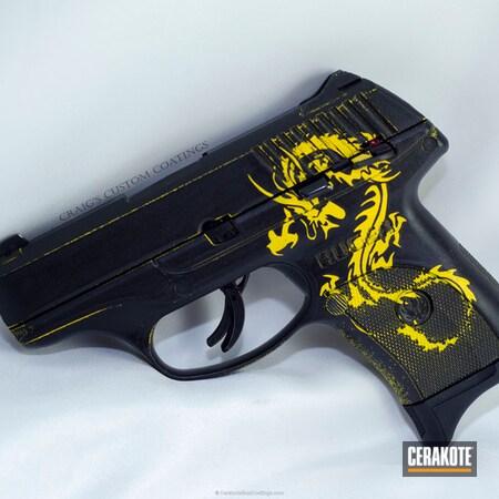 Powder Coating: Graphite Black H-146,Dragon,Corvette Yellow H-144,Distressed,Ruger LC9S,Pistol,Ruger
