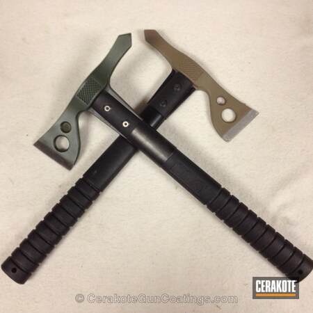 Powder Coating: Knives,SOG,Highland Green H-200,Highland Green C-215,MAGPUL® FDE C-267,More Than Guns,MAGPUL® FLAT DARK EARTH H-267