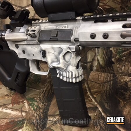 Powder Coating: Spike's Tactical The Jack,Snow White H-136,Spike's Tactical,Sharps Brothers,Tactical Rifle,Skull