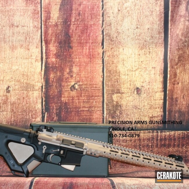 Cerakoted: DESERT SAND H-199,Two Tone,Tactical Rifle,AR-15