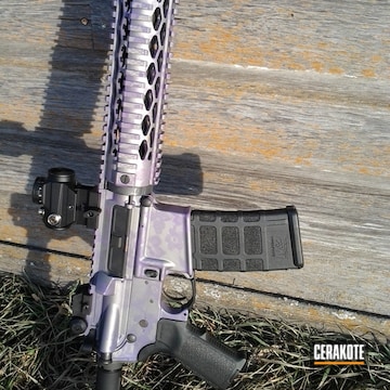 Cerakoted H-217 Bright Purple With H-219 Gun Metal Grey