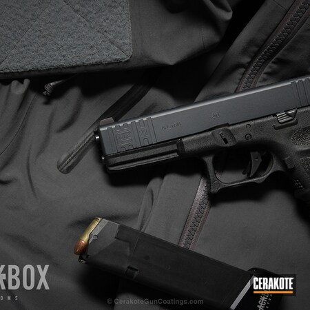 Powder Coating: Glock,Pistol,Sniper Grey H-234,Stippled,Zev Glock,Glock 22,Zev