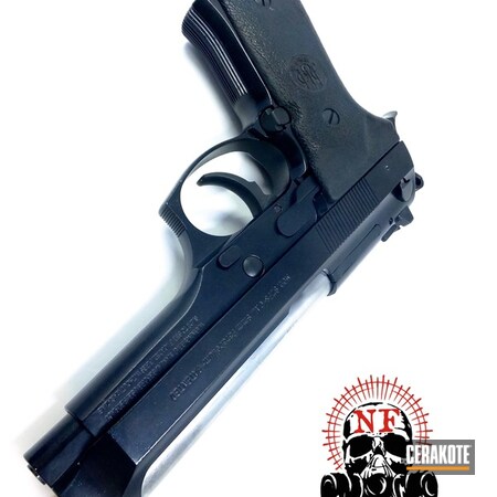 Powder Coating: Graphite Black H-146,Pistol,Beretta,Restoration