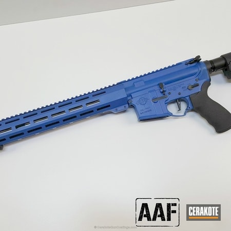 Powder Coating: Two Tone,NRA Blue H-171,Alex Pro Firearms,Tactical Rifle,AR-15,3 Gun