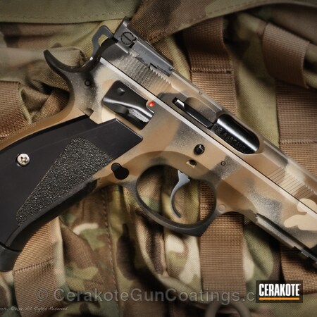 Powder Coating: Handguns,DESERT SAND H-199,CZ,Patriot Brown H-226,Flat Dark Earth H-265