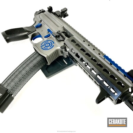 Powder Coating: NRA Blue H-171,Sig Sauer,SMG,Tungsten H-237,Sig MPX,MPX