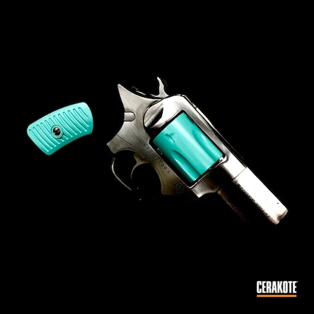 Powder Coating: Two Tone,Handguns,Revolver,SP101,Robin's Egg Blue H-175,Ruger