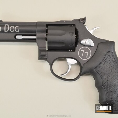 Powder Coating: Graphite Black H-146,Two Tone,Revolver,Taurus 357 Magnum,Taurus,Custom Stenciling