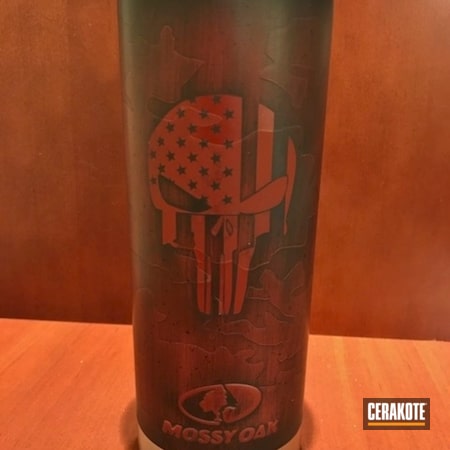 Powder Coating: Graphite Black H-146,Crimson H-221,Custom Tumbler Cup,American Punisher,MultiCam,Embossed Logo,More Than Guns