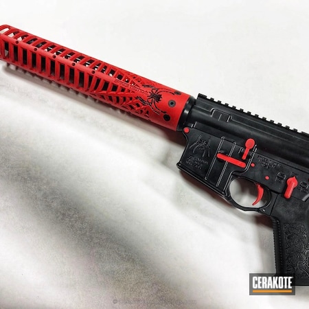 Powder Coating: Graphite Black H-146,Two Tone,Spike's Tactical,Spiderman,Tactical Rifle,FIREHOUSE RED H-216,Marvel Comic