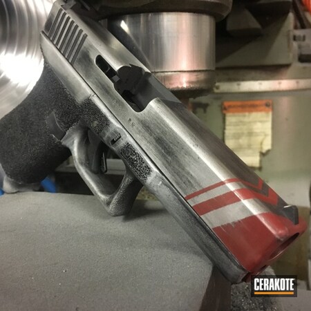 Powder Coating: Satin Aluminum H-151,Crimson H-221,Glock,Distressed,Pistol,Armor Black H-190,Battleworn,Glock 17