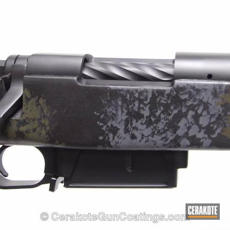 Powder Coating: Graphite Black H-146,Stone Grey H-262,Grayboe,MIL SPEC GREEN  H-264,Remington 700,Remington,Custom Camo,Bolt Action Rifle,Sponge Camo