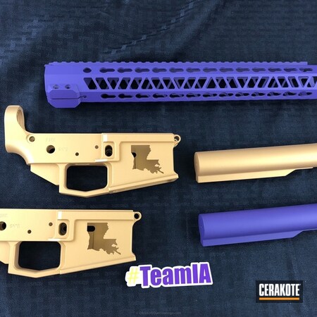 Powder Coating: Gold H-122,Bright Purple H-217,Handguard,Lower