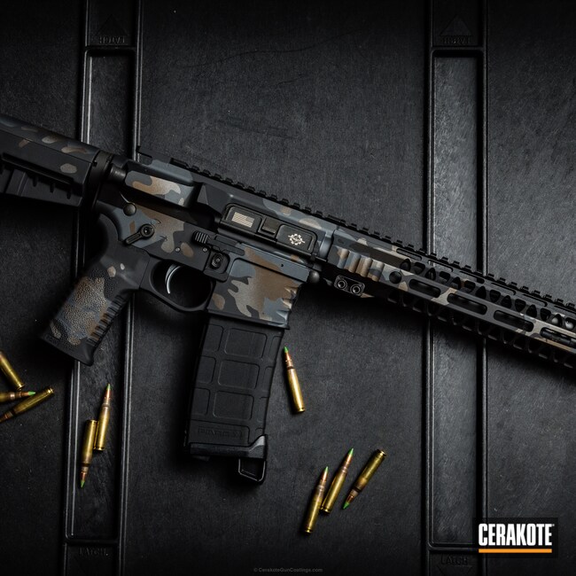 Cerakoted: MultiCam Midnight,AR Pistol,Graphite Black H-146,Tungsten H-237,Tactical Rifle,Midnight Bronze H-294,MultiCam Black,Custom Camo,AR-15
