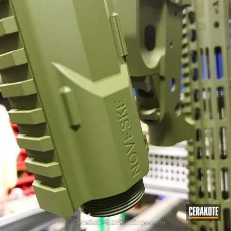 Powder Coating: Noveske Bazooka Green H-189,Gun Parts