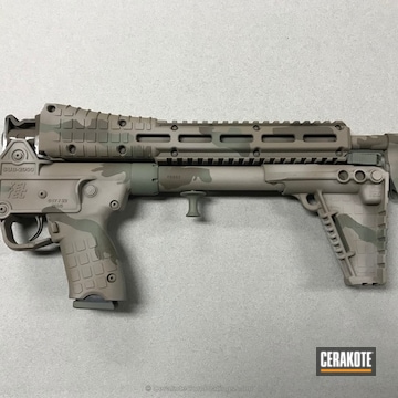 Cerakoted H-267 Magpul Flat Dark Earth, H-140 Bright White, H-226 Patriot Brown And H-248 Forest Green