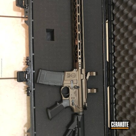 Powder Coating: Midnight Bronze H-294,Two Tone,Spike's Tactical Crusader,Tactical Rifle