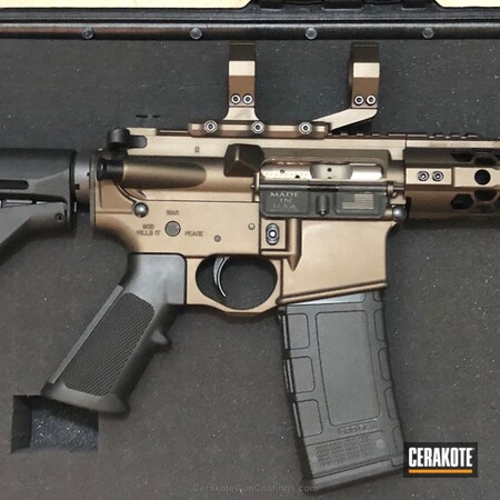 Powder Coating: Midnight Bronze H-294,Two Tone,Spike's Tactical Crusader,Tactical Rifle