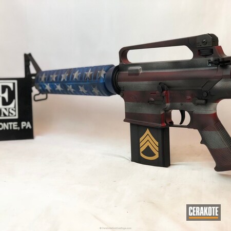 Powder Coating: Graphite Black H-146,Snow White H-136,NRA Blue H-171,Gold H-122,Tactical Rifle,American Flag,FIREHOUSE RED H-216